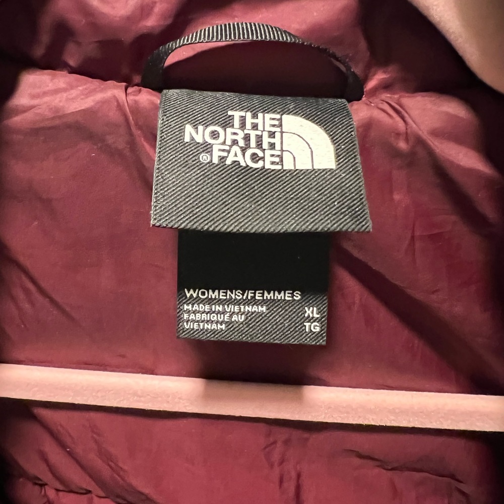 The North Face Women's Maroon Quilted Puffer Jacket